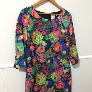 Silk a-line dress, Anthropologie.